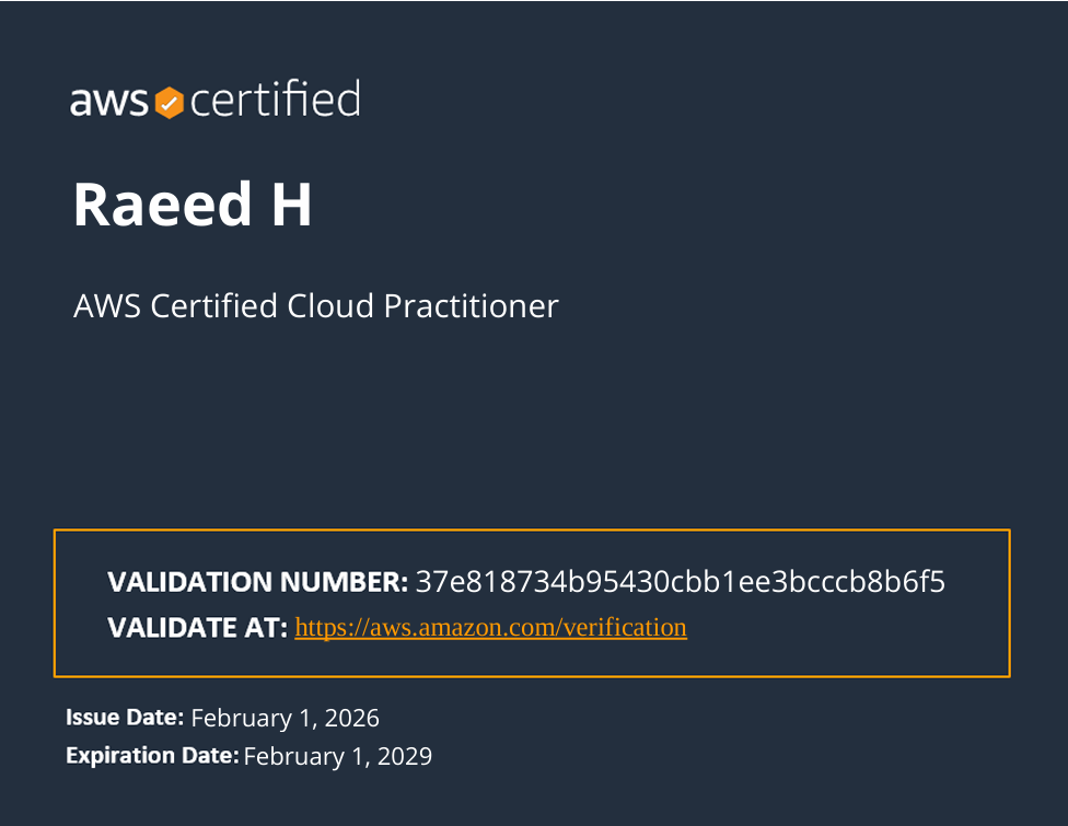 AWS Certified Cloud Practitioner